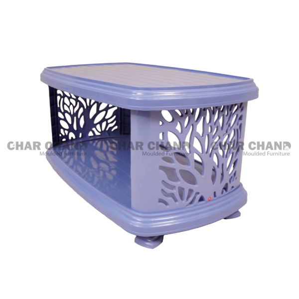 CP-280-T FULL PLASTIC DOUBLE SHELF TREE CROSS TABLE