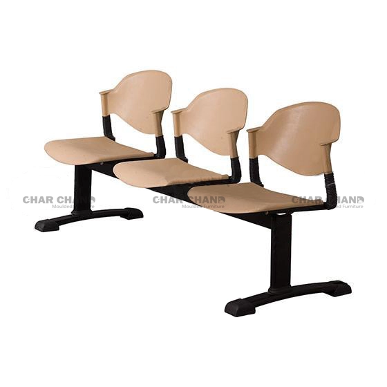C-09-H Comforto Visitor Chair Bench 3-Seater Double Channel