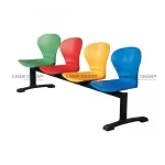 C-257-H Pecock Visitor Sofa 4-Seater Double Channel