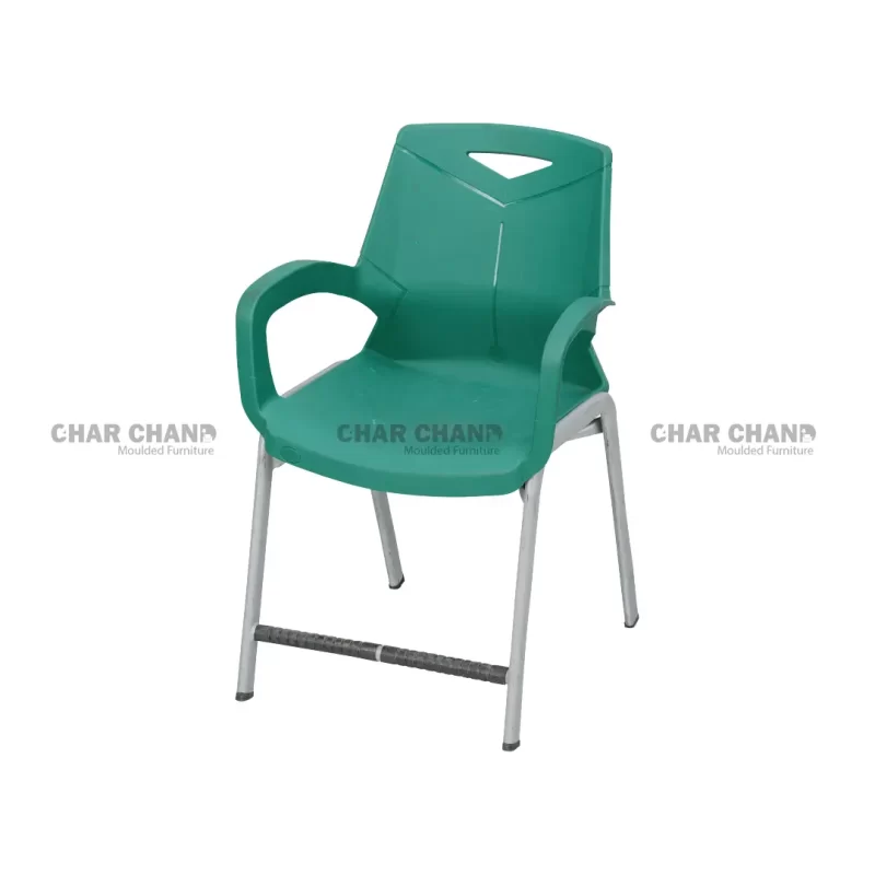 Steel Plastic Baby Green Shell Chair Arms Study Chair S-198