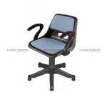 S-208-MSAC Holo Shell Revolving Chair With Arms, Cushion And Mechanical Jack