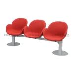 S-340-C Oval Big Shell Sofa 3-Seater With Cushion