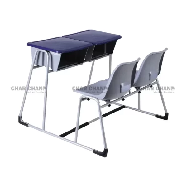 S-429 Steel Plastic 2-Seater Bench Desk
