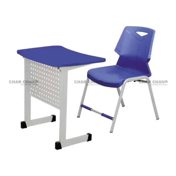 S-913 One Seater Desk Iron Frame And Fiber Top Big