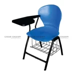 B-06-SB Pecock Shell Study Chair with Bookshelf